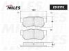 MILES E510178 Колодки тормозные задние (Смесь CERAMIC) HYUNDAI TRAJET 2.0-2.7 00- (TRW GDB3258) E510178