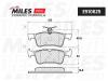 MILES E510625 Колодки тормозные задние (Смесь CERAMIC серия PRO) PEUGEOT 308 14- (диск D249мм.) (TRW GDB2037) E510