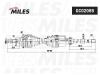 MILES GC02089 Привод в сборе правый PEUGEOT 206 1.1-1.6 98- (ABS) (GKN 303203) GC02089