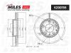 MILES K200155 Диск тормозной