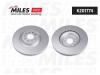 MILES K201774 Диск тормозной передний вентилируемый SKODA OCTAVIA/SUPERB/VW PASSAT/TIGUAN (серия PRO с защитным по