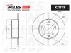 MILES K211116 Диск тормозной