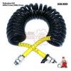 STARKMEISTER S28.1055 Шланг воздушный M16x1.5/M16x1.5 21виток Poliuretan ISO (черный) пластиковая защита от излома желтая