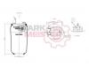 STARKMEISTER S44.7803 Пневморессора 37803N без стакана/с кронштейном Volvo Gras
