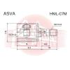 ASVA HNILC7M ШРУС ВНУТРЕННИЙ ЛЕВЫЙ 28x35x25