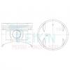 TEIKIN 38150 0.50 Поршни без колец Honda F18A d85.0+0.50 на 4 цил. (13101-PT1-000) Teikin