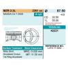 TEIKIN 42221050 Поршень без колец ( цена за 1 шт) Mazda CX-7 L3 2.3 MZR 2009 d87.5+0.5 (L3Y4-11-SA0)