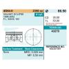 TEIKIN 43270STD Поршни без колец Mitsubishi 4G64-II d86.5 STD TEIKIN  (на 4 цил)