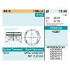 TEIKIN 432811.00 Поршни без колец Mitsubishi 4G18 d76.0+1.0 на 4 цил. (MD366902) Teikin