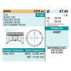 TEIKIN 43287STD Поршень без колец Mitsubishi 4G69 d87.0 STD (MN183396) Teikin