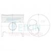 TEIKIN 46622A 0.50 Поршни без колец Toyota Land Cruiser 3B 88- d102.0+0.5 ALFIN на 4 цил.(13101-58050) TEIKIN