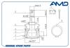 AMD AMDBJ238 AMD.BJ238_опора шаровая переднего верхнего рычага!\ Toyota Fj Cruiser Gsj15 06&gt;