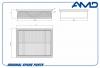 AMD AMDFA716 AMDFA716_фильтр воздушный!\ Audi A4/A6/S4/S6 1.6i-4.2/1.9TDi 94&gt;, VW Passat 1.6-2.0TDi 96&gt;