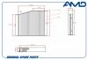AMD AMDFC841A Фильтр салона A 246 830 00 18/AMD.FC841A (антибактериальный, угольный) AMD