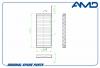 AMD AMDFC852A Фильтр салона 7701209837/AMD.FC852A (антибактериальный, угольный) AMD