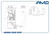AMD AMDFP185 Бензонасос AMD AMDFP185 /17040JD01D/ в сборе Nissan Qashqai J10E