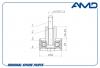 AMD AMDGTI21280 AMD.GTI21280_ролик обводной ремня ГРМ!\ VW Polo 1.6 15 &gt;