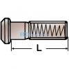 HD-PARTS 309200 Гайка колеса Scania с юбкой с правой резьбой 7/8`` H=30.8 SW33
