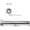 HD-PARTS 312046 Болт сайлент-блока полурессоры M30 X 248 с гайкой