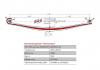 ЧМЗ 1002203VV2902102 1002203VV-2902102_лист рессоры перед! №2 100х26 L=1686 \ Volvo