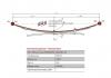 ЧМЗ 600804NS291210110 Коренной лист рессоры NISSAN NAVARA 05-