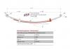 ЧМЗ 700605MSH291205001 700605MSH-2912050-01_лист рессоры! №4 70х8 L=830\ Mitsubishi