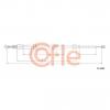 COFLE 116682 Трос стояночного тормоза RENAULT: KANGOO(II)all 1760/920 mm