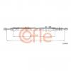 COFLE 92104652 Трос стояночного тормоза лев CITROEN XANTIA all (кроме Turbo CT-TDS 2.1) 93-