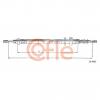 COFLE 92104682 Трос стояночного тормоза CITROEN: XM RH 1230/1144 mm