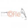 COFLE 92106223 Трос стояночного тормоза передн PEUGEOT 406 all (ch8575- mod A) 96-