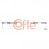COFLE 92106856 Трос стояночного тормоза RENAULT: MASTER IIIFR/3300 1032/757 mm