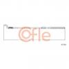COFLE 92107621 Трос стояночного тормоза центр FORD GALAXY all-inc 4WD see VW/Seat Van 95-