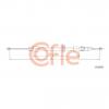 COFLE 92109593 Трос стояночного тормоза MB: R (251) ALL 05- 822/722 mm