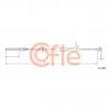 COFLE 92115462 Трос стояночного тормоза передн FORD FIESTA all 09-12
