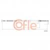 COFLE 92120712 Трос стояночного тормоза FIAT: PALIO/SIENA LH 04- 1501/1277 mm
