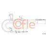 COFLE 92172120 Трос стояночного тормоза задн лев MITSUBISHI COLT(VI) all 1,3-1,5 торм диск 04-