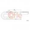 COFLE 92172290 Трос стояночного тормоза прав задн CITROEN C-CROSSER all 07-
