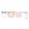 COFLE 92S05021 Трос спидометра MB W124 84-