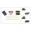 TE PARTS 7111078 Комплект разъемов универсальных (7811032 + 7811046) 4х контактный
