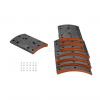 MARSHALL 3502406A0E 3502406-A0E_накладки тормозные! компл. 4+4 шт. (СТД) (с заклеп.)\ FAW J6 зад., 2011-2017 г.в.