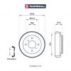 MARSHALL M1900903 Барабан тормозной Nissan Almera (N16) 00-06, Nissan Primera (P11) 96-01 Marshall