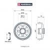 MARSHALL M1900908 M1900908_барабан тормозной задний!\ Peugeot 106 I, II 91&gt; / 206 98&gt;