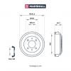 MARSHALL M1900910 M1900910_барабан тормозной задний!\ Hyundai Accent II 99&gt;