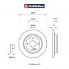 MARSHALL M2000401 M2000401_диск тормозной задн.!\ Hyundai Solaris I, II 10&gt;, Kia Rio III, IV 11&gt; / Picanto 11&gt; / i20 1