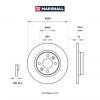 MARSHALL M2000402 M2000402_диск тормозной передн.!\ Renault Logan I, II 07&gt; / Sandero I, II 07&gt; / Twingo I-III 93&gt;