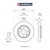 MARSHALL M2000404 M2000404_диск тормозной передн.!\ Hyundai Solaris I 10&gt;, Kia Rio III 11&gt;
