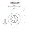 MARSHALL M2000407 Диск тормозной