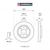 MARSHALL M2000419 Диск тормозной Mitsubishi Lancer VII (CS) 03-, Galant VI (EA) 96- передний 276 x 26 Marshall