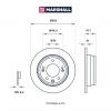 MARSHALL M2000420 M2000420_диск тормозной задн.!\ Hyundai i30 I, II 07&gt; / ix35 10&gt;, Kia Cee'd I 06&gt; / Sportage III 10&gt;
