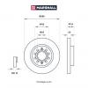 MARSHALL M2000421 Диск тормозной VAG Octavia (1Z) 04-, Yeti 09-, Golf V, VI 03-, Jetta III, IV 05- передний Marshall